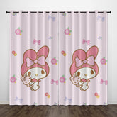 2025 NEW My Melody Curtains Pattern Blackout Window Drapes